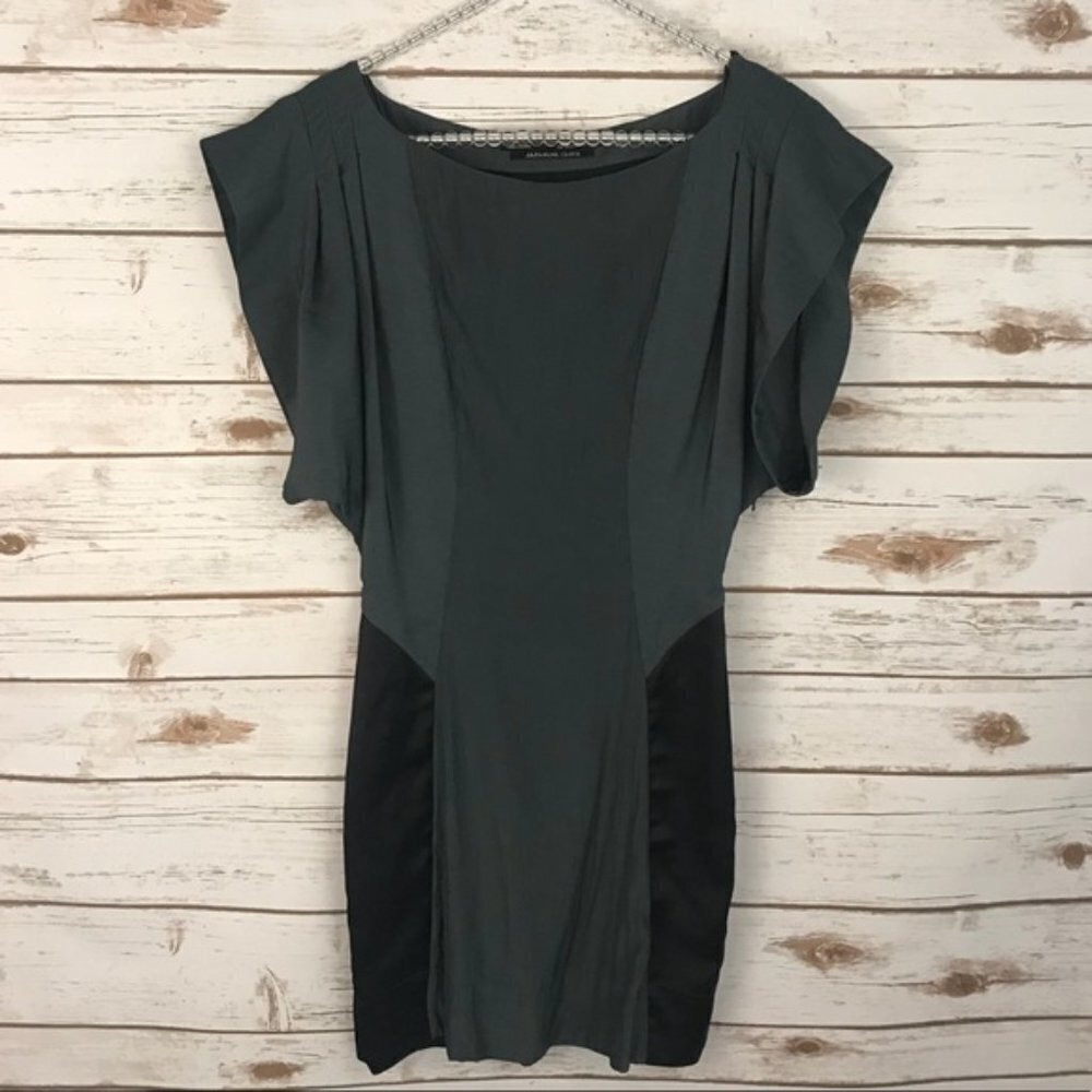 All Saints Satin‎ Black Werbovy LBD Dress - 2
